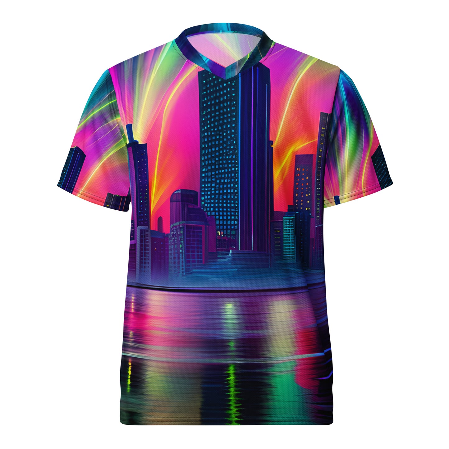 Neon Nights: unisex sports jersey