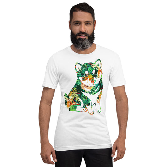 Tropical Puppy: unisex t-shirt